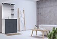 LTA - Meuble de salle de bain Delto - MDF et mélaminé - Blanc et gris - vignette