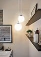 PAULMANN - Suspension Galacta IP44 max 20W E27 Sat-Chrome Verre-Métal - vignette