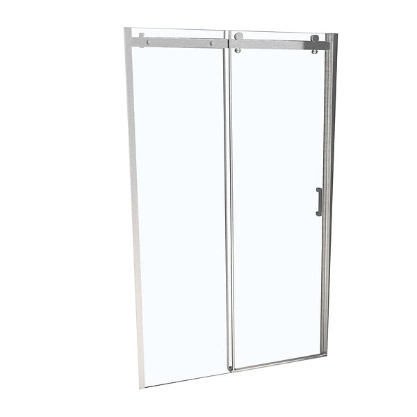 KINDFORD - Porte de douche coulissante verre trempé - l120xH190cm - large