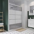 KINDFORD - Porte de douche coulissante verre trempé dépoli - l100xH190cm 6mm - vignette