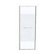 KINDFORD - Porte de douche pivotante verre trempé dépoli - L.80xH.200cm - vignette
