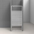Porte de douche pivotante en verre sérigraphié - l90xH185cm - vignette