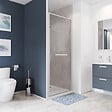 KINDFORD - Porte de douche pivotante en verre trempé - l80xH200cm 8mm - vignette