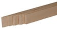 AJ TIMBER - Lot 5 plinthes sapin massif bord rond - H.6,8xL.205Ep.0,9cm - vignette