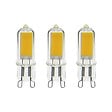 XANLITE - Pack 3 ampoules LED capsule G9, 2,6W chacune, équivalent 20W, blanc chaud, 2700K, classe énergétique A++, allumage instantané, durée de vie 15000 h - vignette