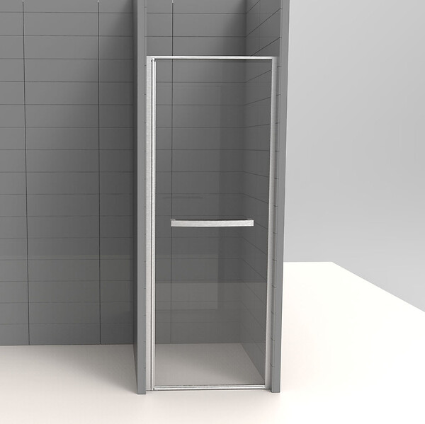 KINDFORD - Porte de douche pivotante en verre trempé - l90xH200cm - large