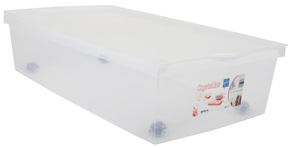 COTEKA - Dessous de lit avec roulettes - Naturel - 33L - large