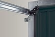 GSL - Porte garage basculante debordante avec rails - Gris - vignette