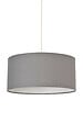 COREP - Suspension cylindrique en coton - Ardoise - E27 100W - vignette