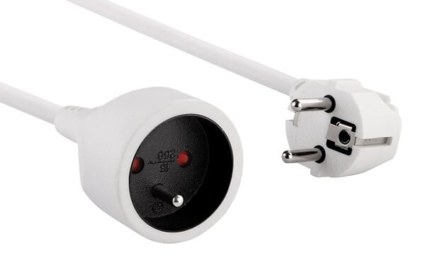 MC KENZIE - Prolongateur 10-16A - Blanc - L10m - large