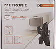 METRONIC - Support TV inclinable et orientable (28-42") - Noir - 25 kg - vignette