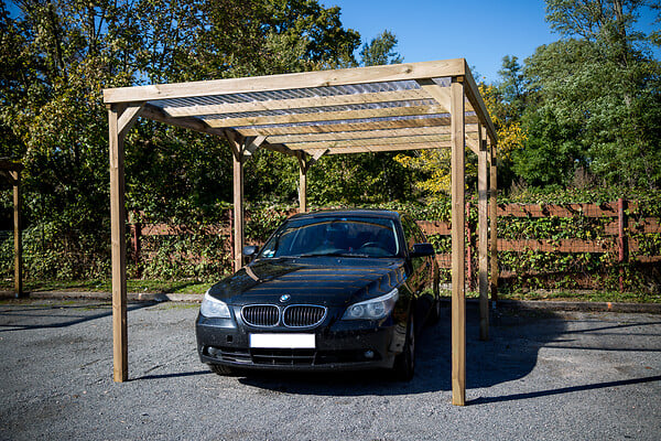 HABRITA - Carport en bois - 15m² - L.302xP.497cm - large
