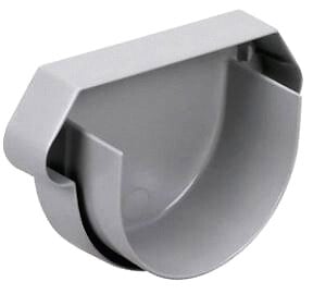 WAVIN - Tube descente PVC DN80 pré-manchonné - Gris clair - L.4m - large