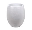 EDA - Pot rond 50cm 53L – double paroi – Egg Graphit – blanc cérusé - vignette