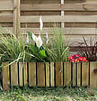 CERLAND - Bordure bois Vertikal 100 - Vert - L.100xH.26/46xEp.2.8cm - vignette