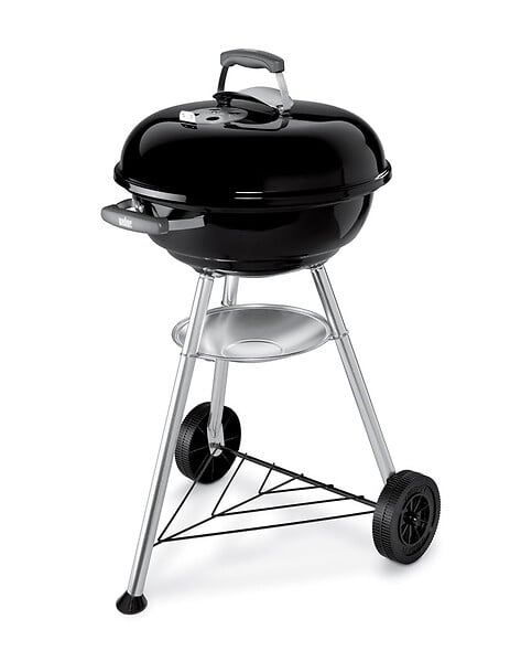 WEBER - Barbecue à charbon Compact Kettle - Noir - 47cm - large