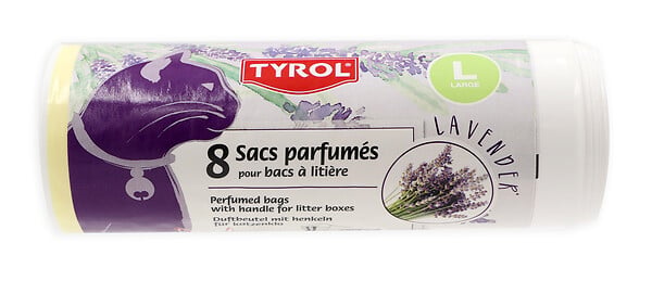 TYROL - Sacs parfumés bac à litière TYROL grand modèle 50 x 38.5 cm 8 sacs - large