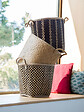 LE MARQUIER - Panier à bûches fibres végétales Corda Noir 40cm - vignette