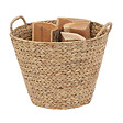 LE MARQUIER - Panier à bûches en jacinthe d'eau - Pipa - Naturel - vignette
