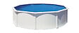 GRE - Piscine ronde acier - Blanc - Diam.4,80xH.1,22m - vignette