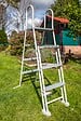 GRE - Piscine ronde acier d.4,80m x H. 1,32m - imitation bois - vignette