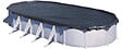 GRE - Bâche hivernage tendeur piscine ovale - 5x3m - 120g-m2 - vignette