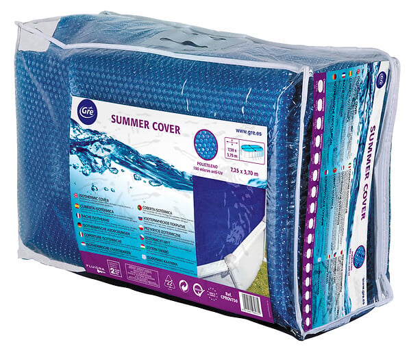 GRE - Bâche été à bulles - Ovale - 7,3x3,75m - large