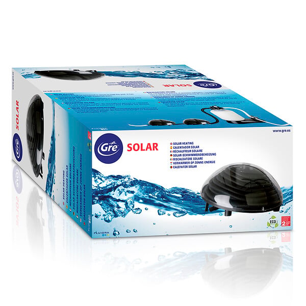 GRE - Chauffe-eau solaire pour piscine - Dôme solaire GRE - Noir - large
