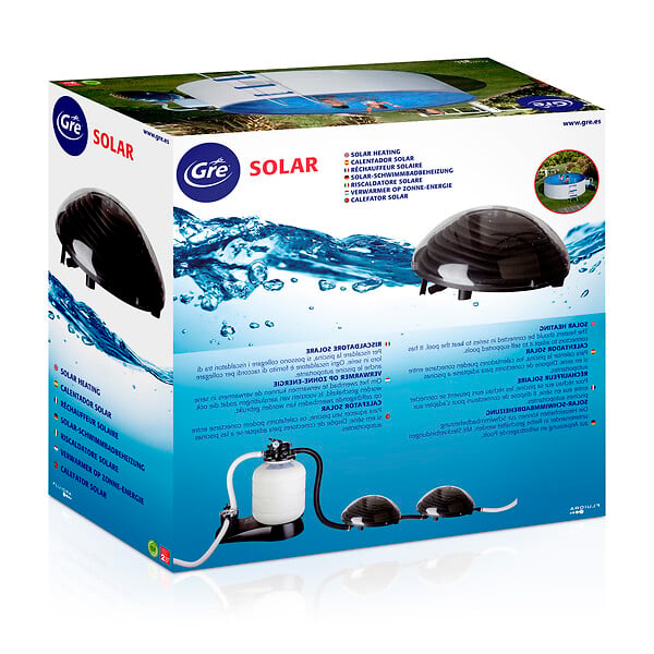 GRE - Chauffe-eau solaire pour piscine - Dôme solaire GRE - Noir - large