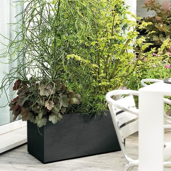 DEROMA - Jardinière muret carbone 79x39.5x39cm Gravity - large