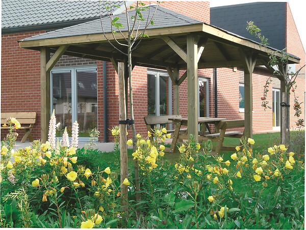 SOLID - Kiosque de jardin en bois - L.629xH.289xP.347cm - large