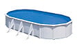 GRE - Piscine ovale acier 7,44m x 3,99m x H. 1,22m filtration sable - vignette
