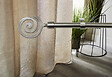MODE DE VIE - Kit de tringle spirale - Chrome brossé - 120/210cm - D16/19mm - vignette