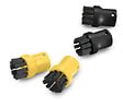 KARCHER - Set de 4 brosses rondes - Noir et jaune - Kärcher - vignette