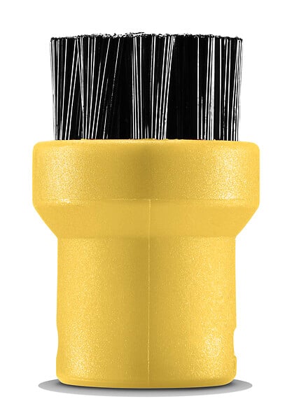 KARCHER - Set de 4 brosses rondes - Noir et jaune - Kärcher - large