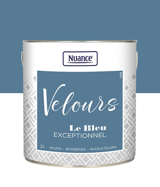 NUANCE - Peinture Velours - Bleu exceptionnel - Multi-support - 2L - large