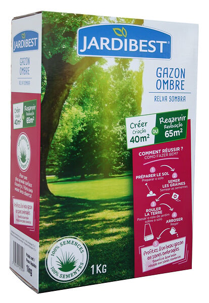 JARDIBEST - Gazon ombre - 1kg - large