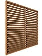 PIVETEAU - Panneau Persienne en bois pin brut - 180x180cm - Ep.60mm - vignette