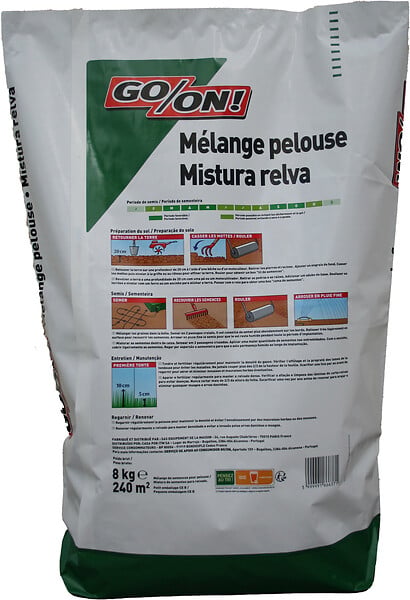 GO/ON - Mélange pelouse 8 kg - Entretien gazon - large