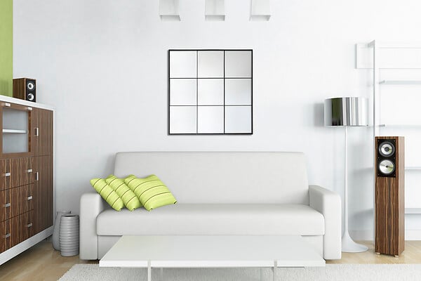 ARIANE - Miroir verrière - Noir - 80x80cm - large