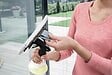 KARCHER - Bonnettes microfibre pour vitres extérieures + grattoir - vignette