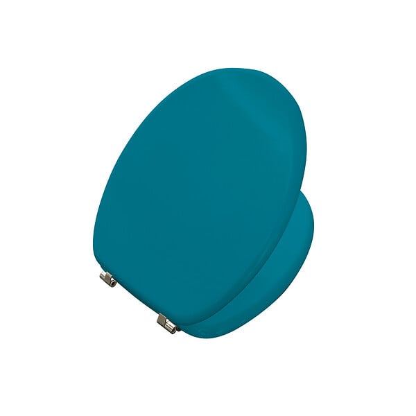 MODE DE VIE - Abattant WC - Bois moulé - Bleu lagon - large