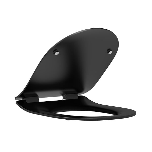 MODE DE VIE - Abattant WC Thermo slim à fermeture lente - Duroplast - Noir - Mat - large