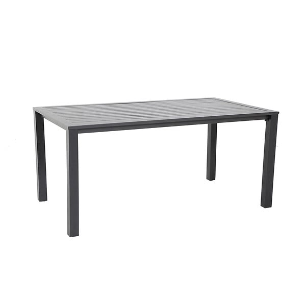 Table de jardin Martika - Aluminium - Gris foncé - 160cm - large