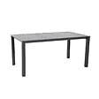 Table de jardin Martika - Aluminium - Gris foncé - 160cm - vignette