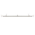 MODE DE VIE - Kit de tringle feuille extensible - Blanc/Doré - 120/210cm - D16/19mm - vignette
