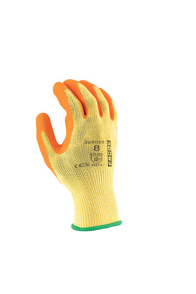 GERIN - Gant de manutention coton T10 - Enduction latex orange - large