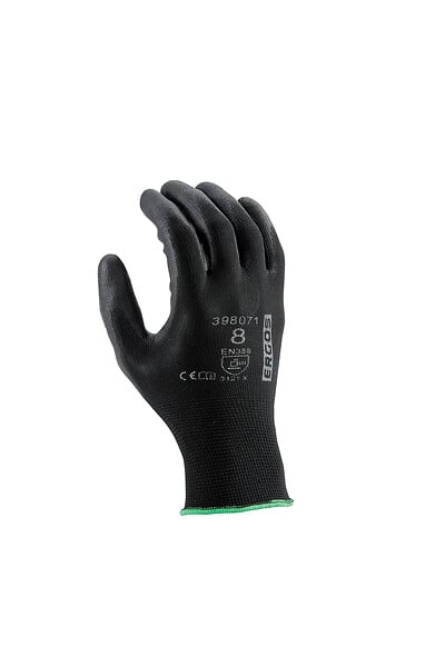GERIN - Gants de protection polyamide t8 - Noir - large