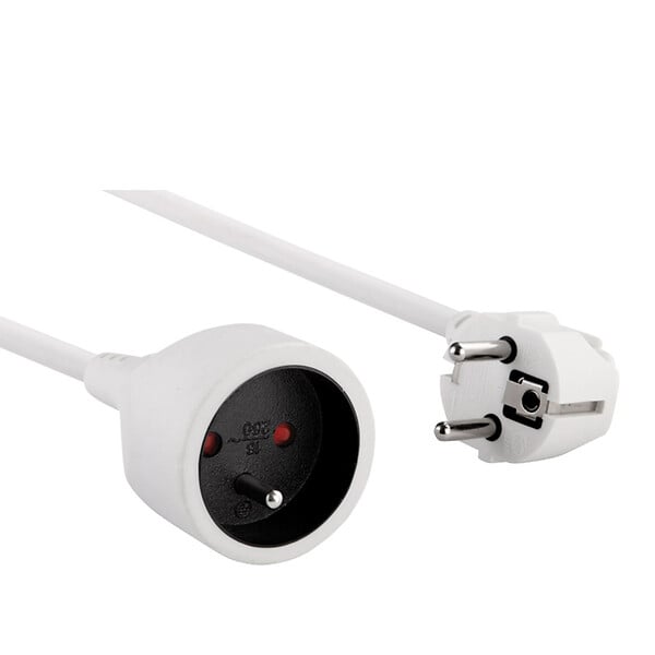 MC KENZIE - Prolongateur 10-16A - Blanc - L10m - large