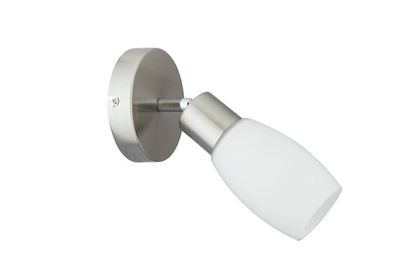 MODE DE VIE - Spot Glen - Métal et verre - Blanc - 40W - large